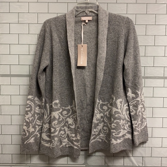 Benedetta B. Cardigan Sweater Open Cashmere Made In Italy Size S - Picture 3 of 16